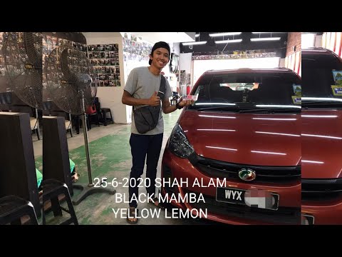 PERODUA MYVI HEADLAMP SMOKE BLACK MAMBA YELLOW LEMON FROM SHAH ALAM 👉 FB JEZZYCOAT LAMP COATING