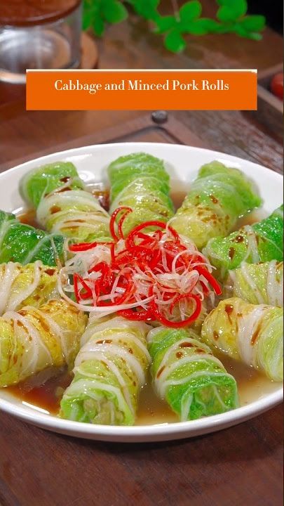Download lagu Cabbage and Minced Pork Rolls #chinesefood #deliciousfood #chineserecipe #cooking #cuisine #foodie