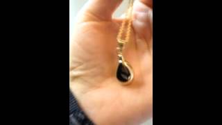 Gold Vermeil Cremation Urn Jewelry Memorial Pendant