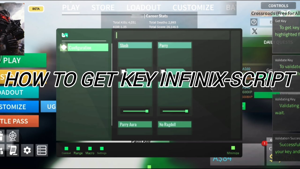 Combat Warriors Script |AUTO Parry| |Kill Aura| and how to get KEY ...