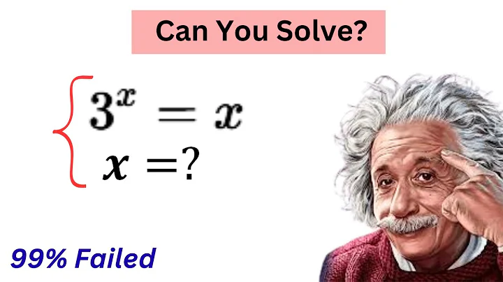 International Maths Olympiad Question | Find the value of X? | 3^X=X