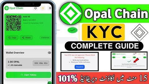 Opal Chain KYC Kaise Kare ✅ | Opal Chain New Mining App | Full Details