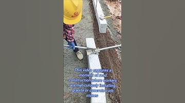 Precise Curb Stone Installation Using a Specialized Kerb Clamp Tool