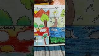 Morning afternoon evening night | A day #trending #subscribe #drawing