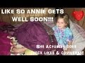 Annie Sprained Her Ankle Doing Gymnastics, Unfortunately Caught On Tape :(