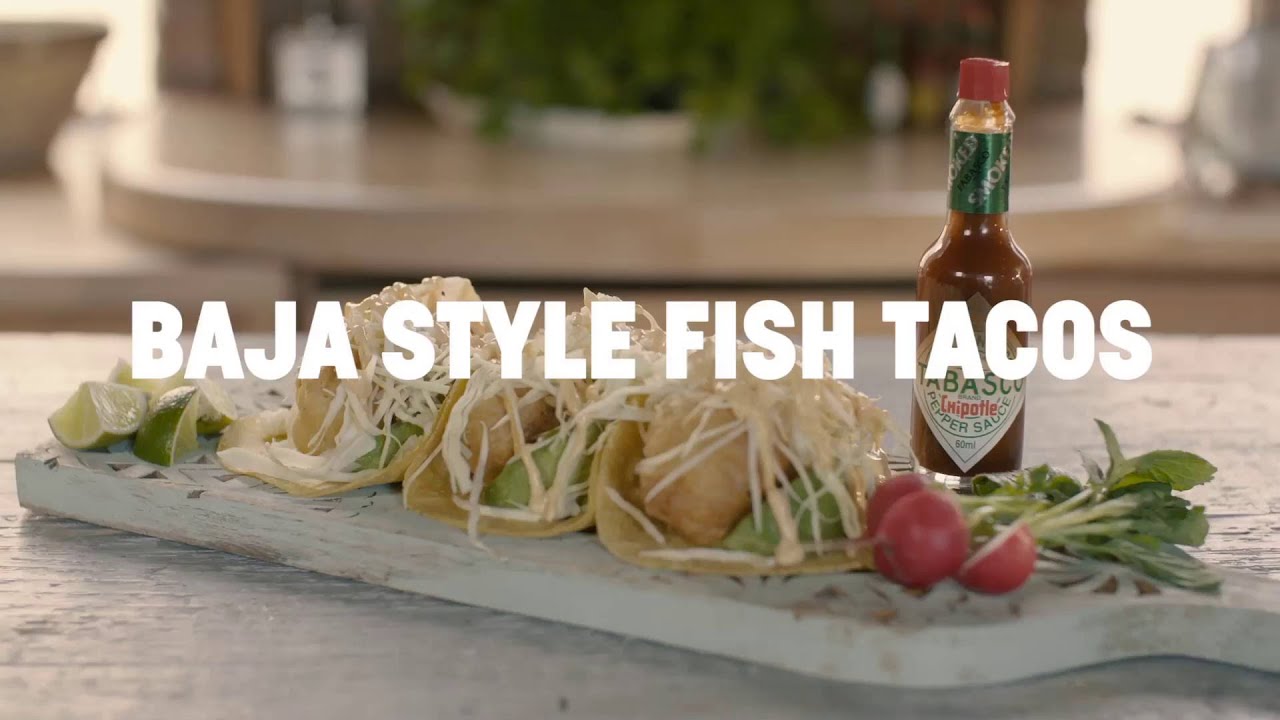 Baja Fish Tacos with Chipotle Mayo made with TABASCO® Chipotle Sauce