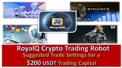 RoyalQ Crypto Trading Robot :  Suggested Trade Settings for a $200 USDT Trading Capital