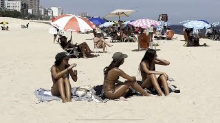 🇧🇷 Nice Day At Ipanema Beach | Beach Walk 4K
