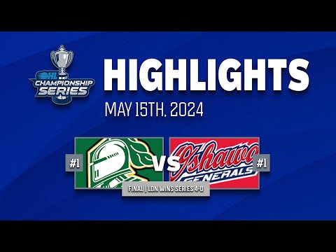 OHL Playoff Highlights: London Knights @ Oshawa Generals - Game 4 - May 15th, 2024