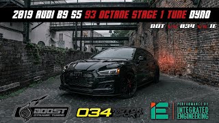 Audi B9 S5 3.0T 93 Octane Stage 1 Tune Dyno Log Bdt Vs 034 Vs Ie
