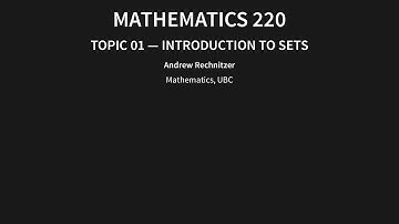 01 - Introduction to sets