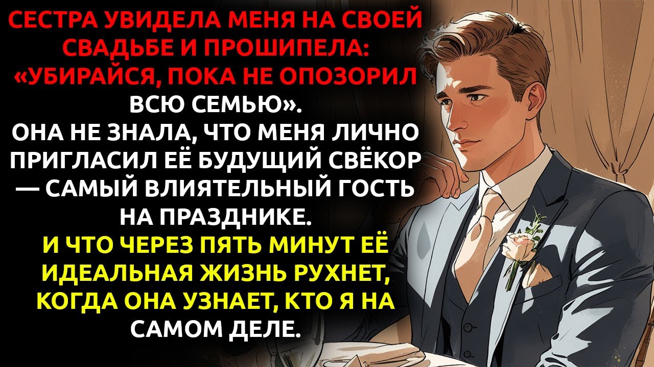 «Ты нас опозоришь!» — сказала сестра и выгнала меня со свадьбы... а через 5 минут УМОЛЯЛА её...