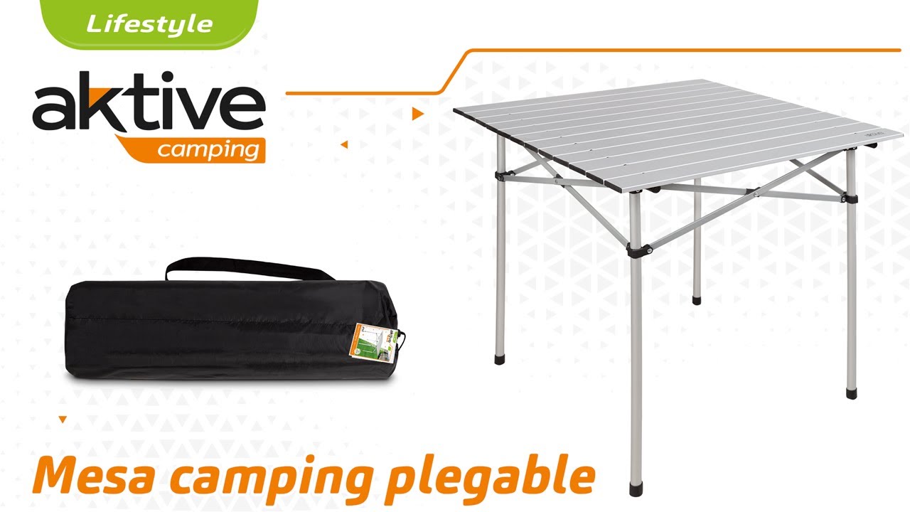 Mesa Plegable Aluminio Para Camping Aktive Camping con Ofertas en