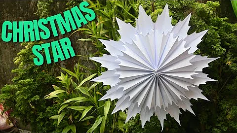 How to make christmas star with paper easy #christmasdecor #homedecor #craft  #декордома  #shorts