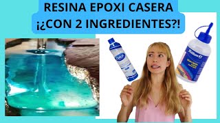 COMO HACER RESINA EPOXI CASERA con 2 INGREDIENTES ¿FUNCIONA  VIDRIO LÍQUIDO BARATO