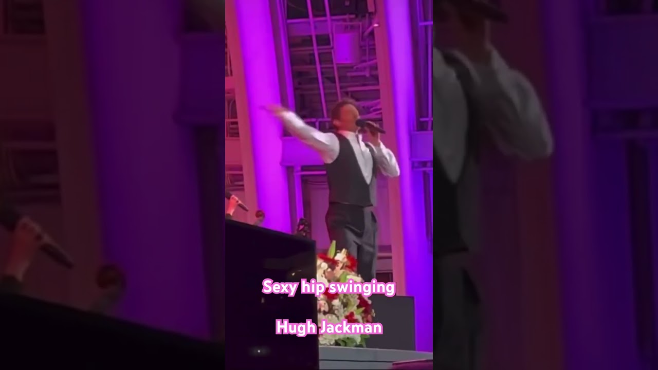 Hugh Jackman and his sexy hip swinging move 