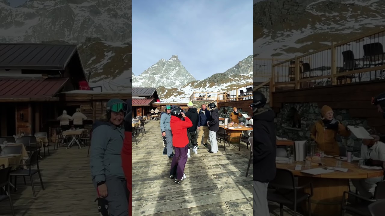We made it, Zermatt🩷 #skiers #skiing #snow #winter #fun #zermatt #cervinia #matterhorn #family #fun