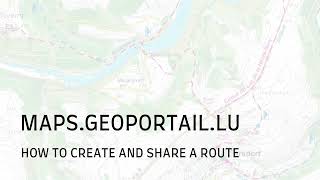 Geoportail - Create and share a route