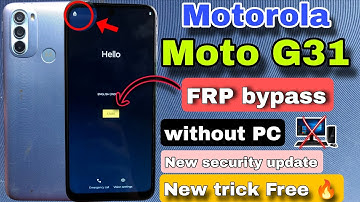 Moto G31 FRP Bypass without PC || Moto G31 Google Account bypass New security update| New trick Free
