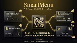 SmartMenu | AI-Powered QR Restaurant & Hotel Ordering System | FastAPI + React + HuggingFace