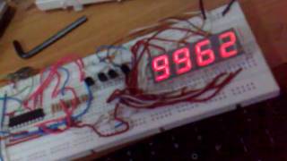 7Segment Display x 4 controlled by pic16f84a