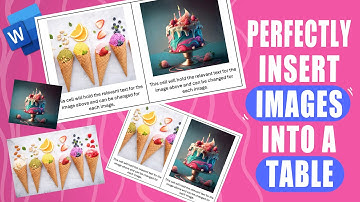 Afbeeldingen en tekst perfect in een tabel in Word invoegen