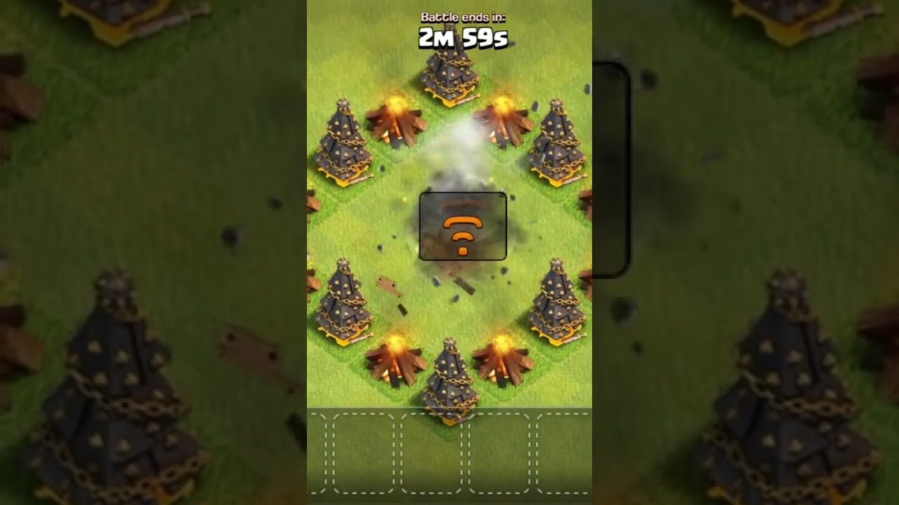 Level-4 Hidden Tesla vs Max Lightning spell | How many spells it take to destroy it 😁😎
