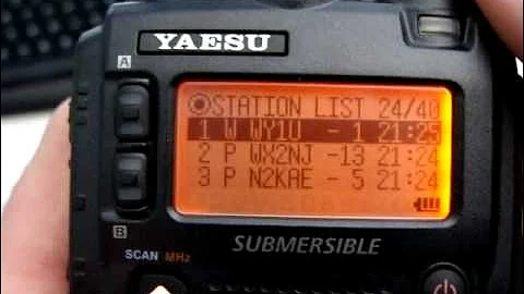 APRS VX-8R K2FR  Setting up APRS