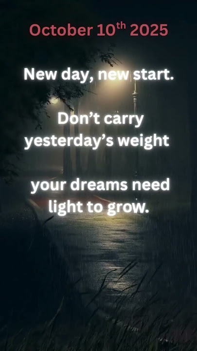 New day, New start 💖