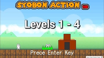 Syobon Action levels 1-4!