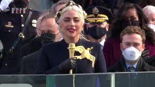 ​@LadyGaga Sings the National Anthem, ‘The Star Spangled Banner’ at Biden- Harris Inauguration by Biden Inaugural Committee 246,458 views 3 years ago 3 minutes, 15 seconds