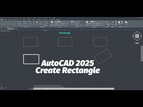 How to Create Rectangles - AutoCAD 2025 Tutorials