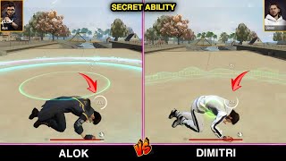 ALOK VS DIMITRI SECRET ABILITY TEST FREE FIRE // GARENA FREE FIRE