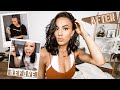 I CUT MY HAIR SHORT AND DYED IT BLACK // DIY hair transformation at home