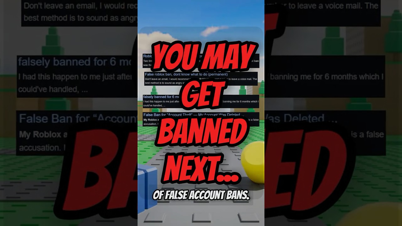 Roblox Falsely BANS Any Account!? Even yours... 