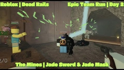 Roblox - Dead Rails - Epic Team Run - Jade Sword | Jade Mask