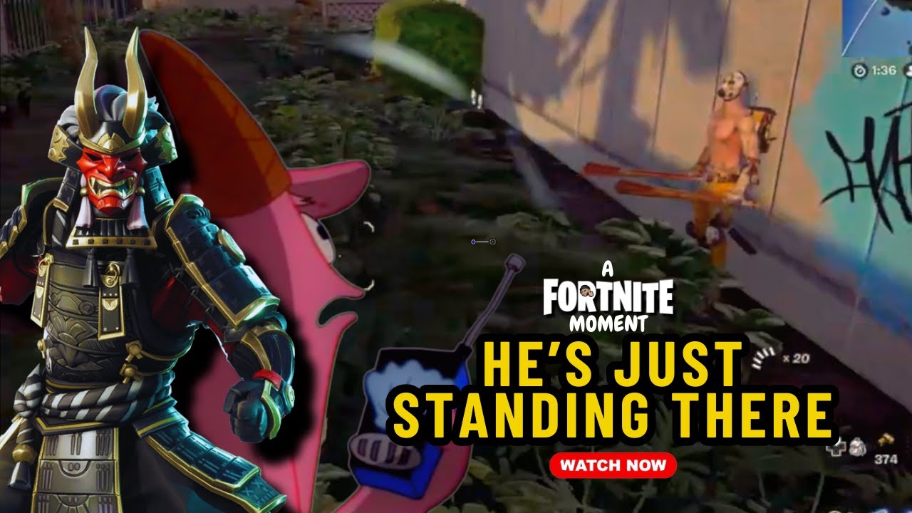 He's Just standing there 🧐 : A #Fortnite Moment 🤦🏽‍♂️ - YouTube