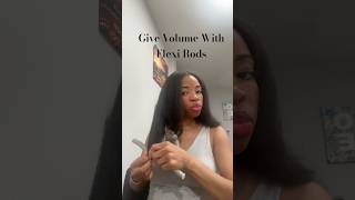 Giving volume with Flexi rods #beauty #growth #selflove #naturalhair #selfcaretips #learning