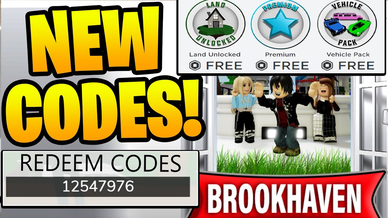 Roblox : Code Brookhaven 🏡RP décembre 2023 - Alucare