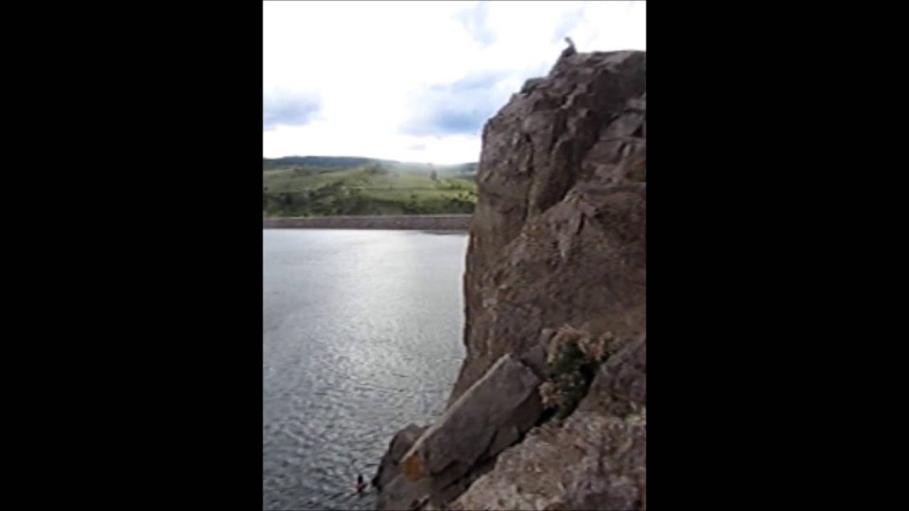 Cliff Jump 50+ feet Colorado Green Mountain Reservoir!Crazy Kids Keha
