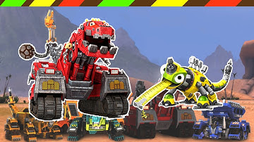 Game robot Khủng Long biến hình Xe xây dựng công trình 1 | Dinosaur Robot