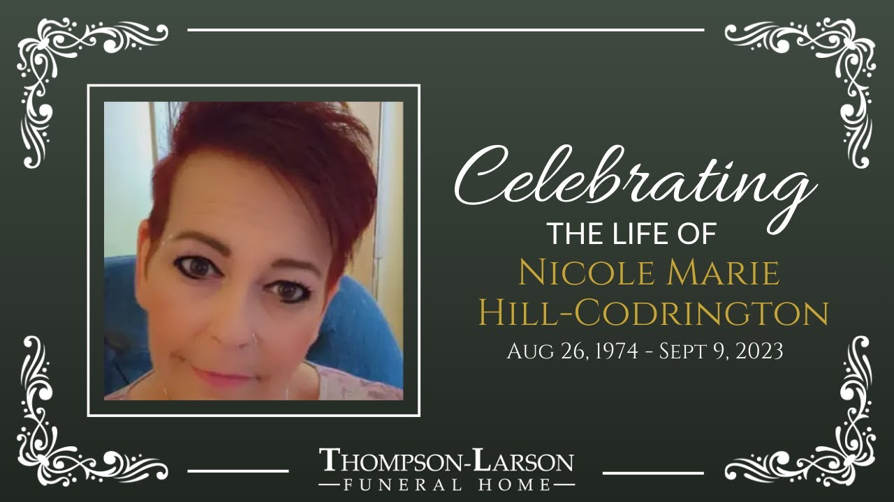 Nicole Marie Hill-Codrington Funeral Service - YouTube