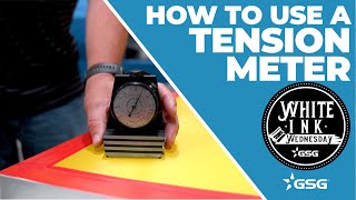 How to Use a Tension Meter For Screen Printing | White Ink Wednesday screenshot 5