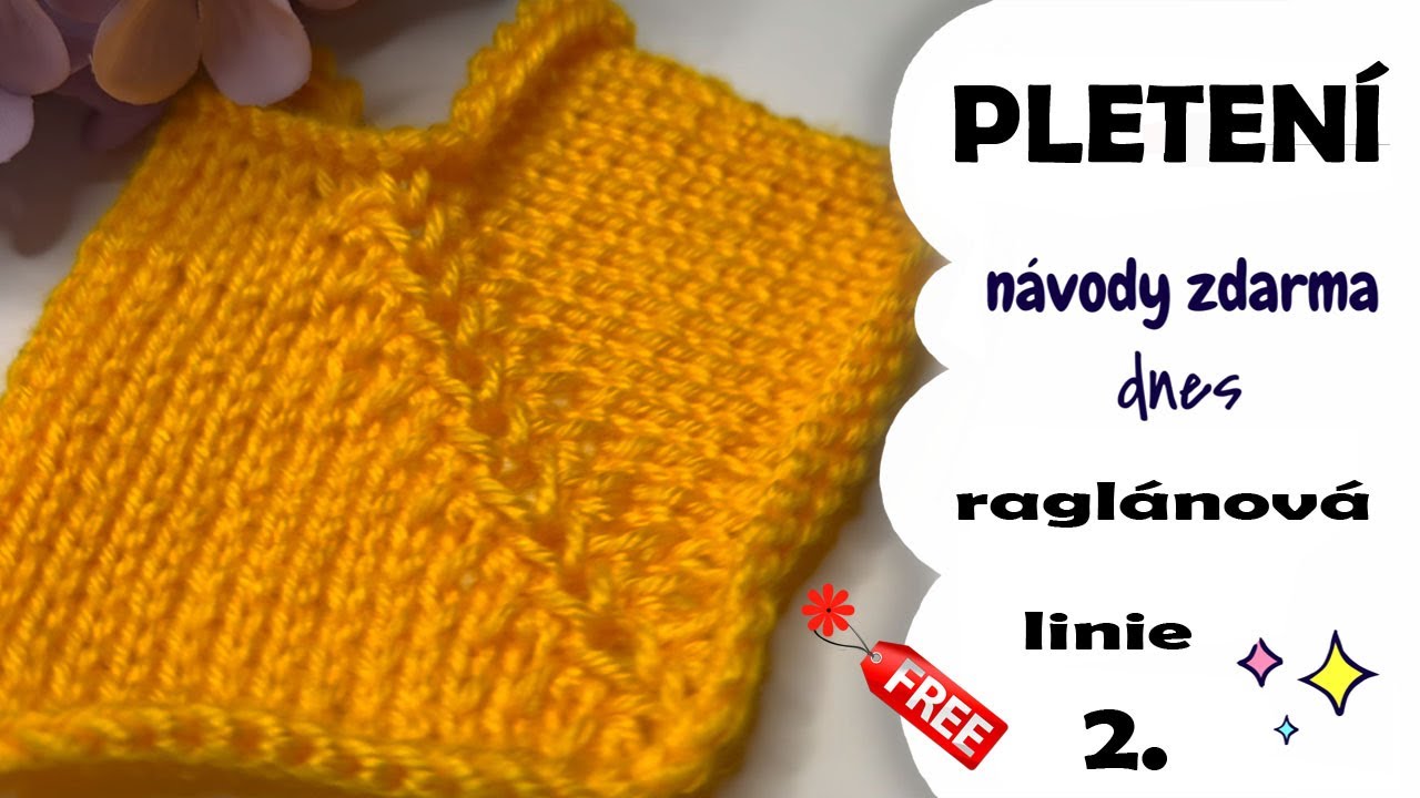 Raglánové linie – elegantní detail pletených projektů, Raglan Lines – Elegant Detail for Sweaters