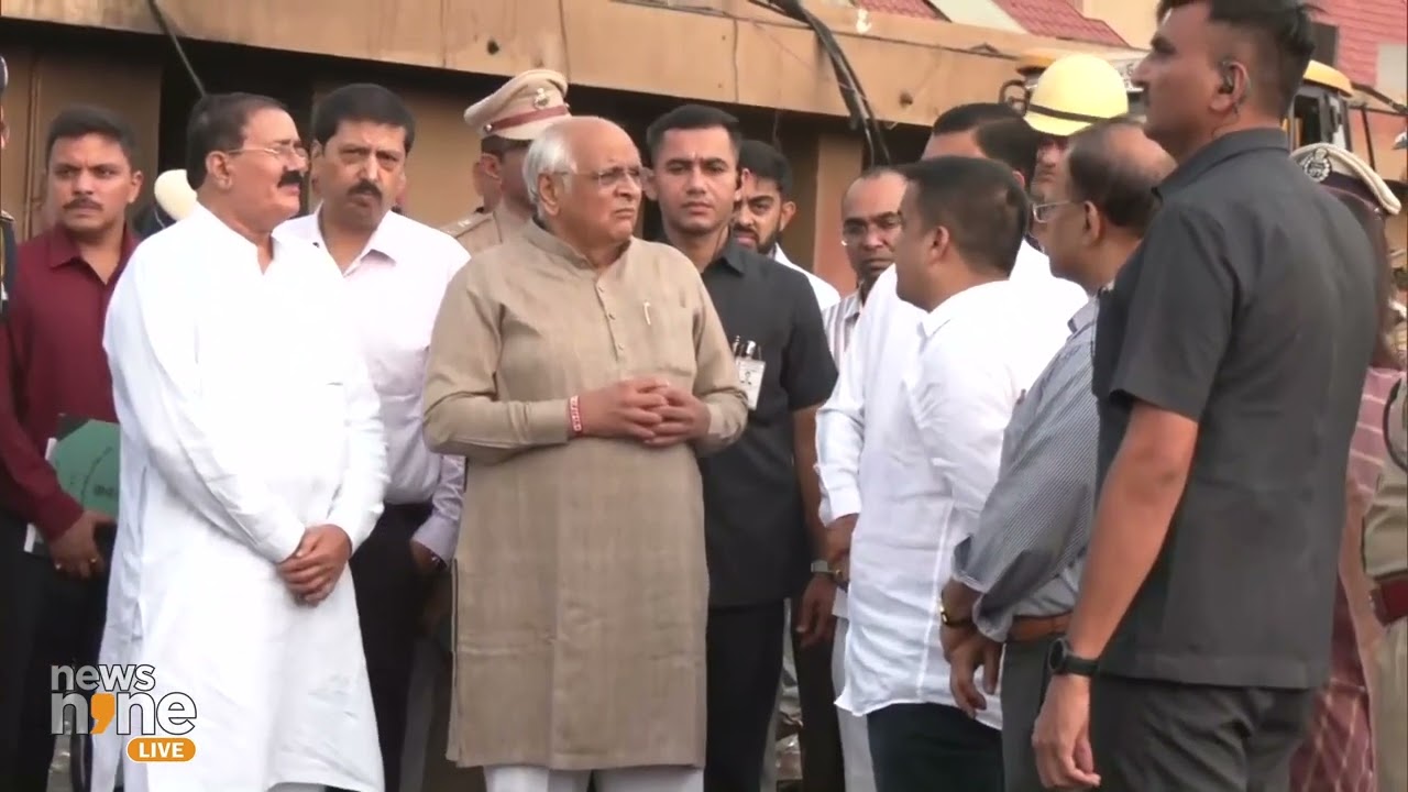 Rajkot Fire: Gujarat CM Bhupendra Patel Surveys TRP Game Zone After Fatal Fire Incident | News9