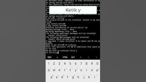 Tutorial Instal MYSQL / MariaDB di Android via Termux