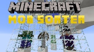 Minecraft 1.8 Tutorial - Fully automated Hostile Mob Sorter (95% accurate!!) ᴴᴰ