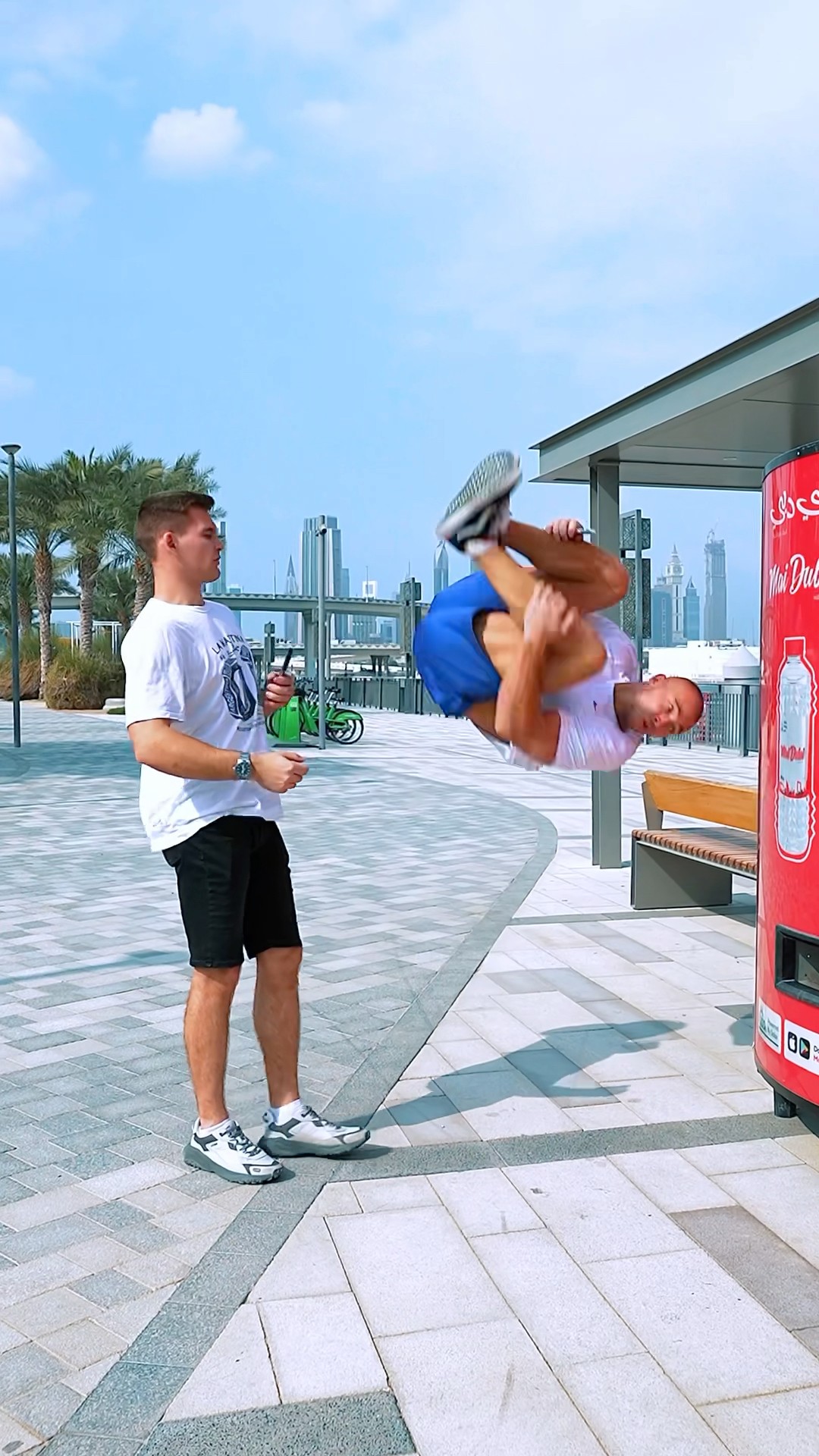Jumping the Line Prank: Unexpected Reaction?? #kiryakolesnikov #funny #comedy #prank #flip #stunt