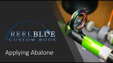 Custom Rod Building - How to Apply ABALONE VENEER - Heat Gun Method