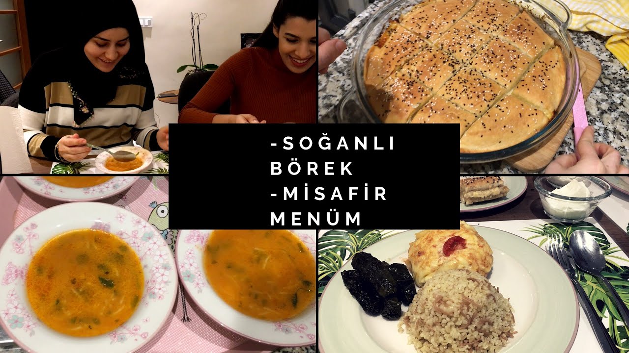 NEFİS SOĞANLI BÖREK | PÜRELİ KÖFTE | MİSAFİRLİ AKŞAM YEMEĞİ MENÜMÜZ